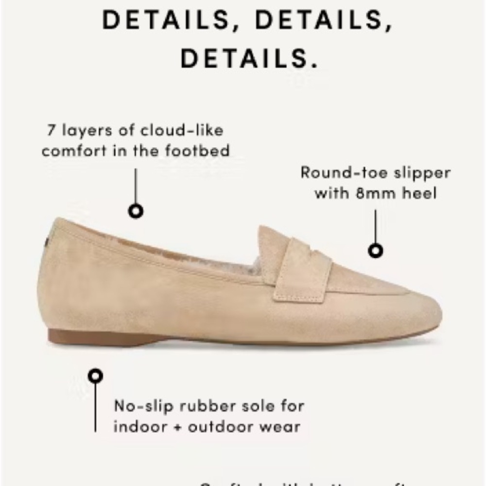 BIRDIES Smoke Suede Vesper Slipper Loafers with Plush Lining - Picture 5 of 5
